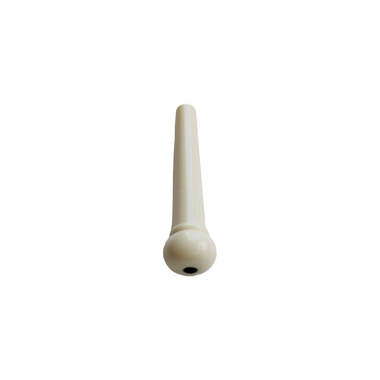 Pin prensa cuerda para guitarra marca Alice, color marfil con punto negro