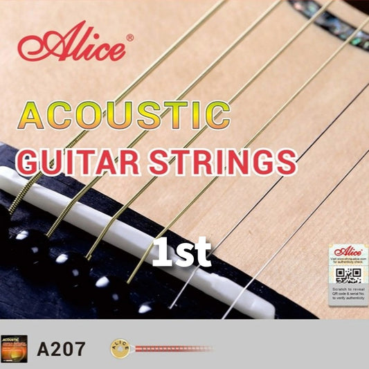 Cuerda suelta 1ra para guitarra acústica marca Alice, calibre 11
