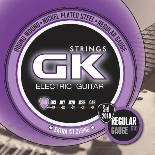 Cuerdas para guitarra eléctrica marca GK, calibre 10-46