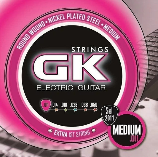 Cuerdas para guitarra eléctrica marca GK, calibre 11-50