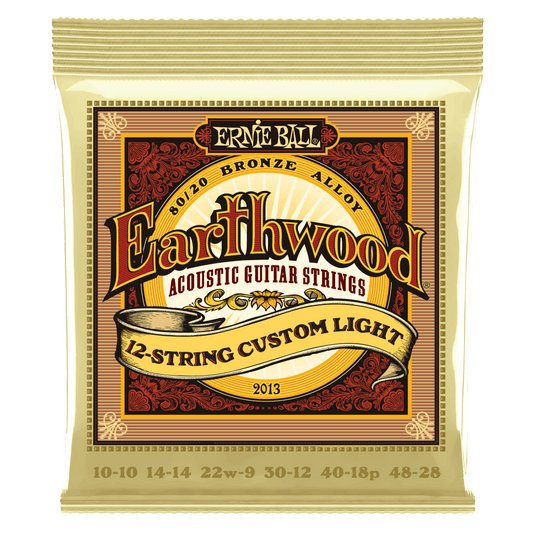 Cuerdas para guitarra docerola marca Ernie Ball, calibre 10-48