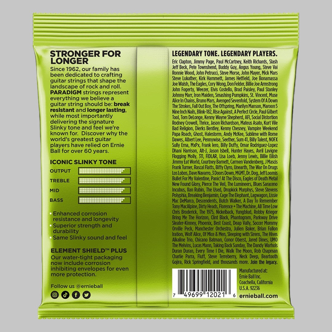 Cuerdas para guitarra eléctrica marca Ernie Ball, calibre 10-46