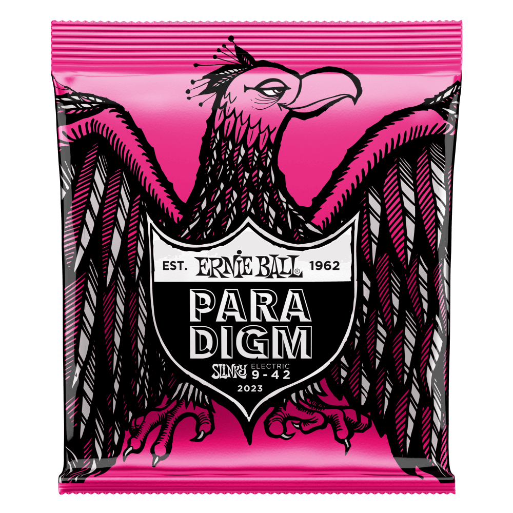 Cuerdas para guitarra eléctrica marca Ernie Ball, calibre 09-42