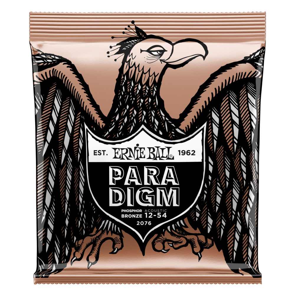 Cuerdas para guitarra acústica marca Ernie Ball, calibre 12-54