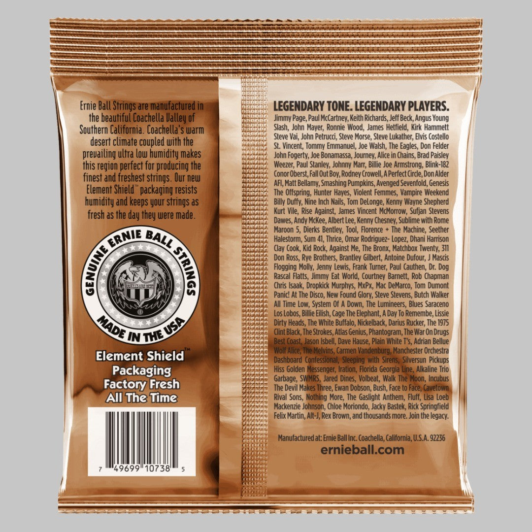Cuerdas para guitarra docerola marca Ernie Ball, calibre 10-48
