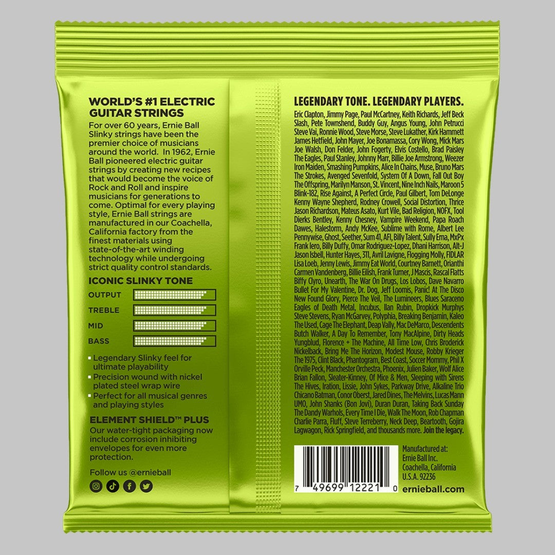 Cuerdas para guitarra eléctrica marca Ernie Ball, calibre 10-46