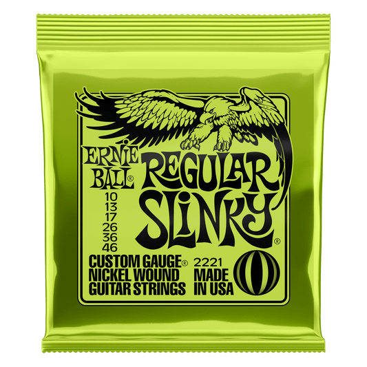 Cuerdas para guitarra eléctrica marca Ernie Ball, calibre 10-46