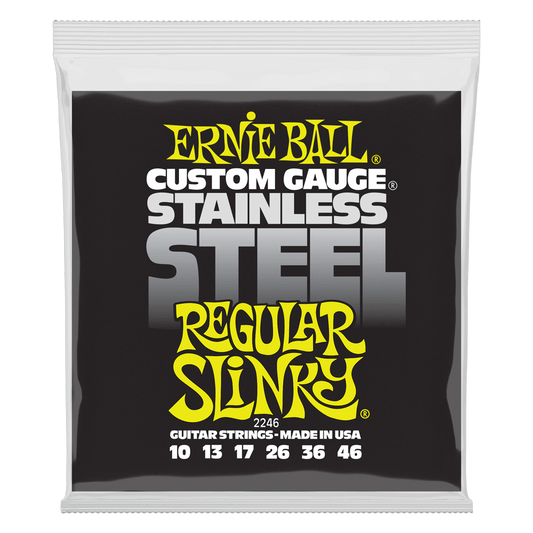 Cuerdas para guitarra eléctrica marca Ernie Ball, calibre 10-46