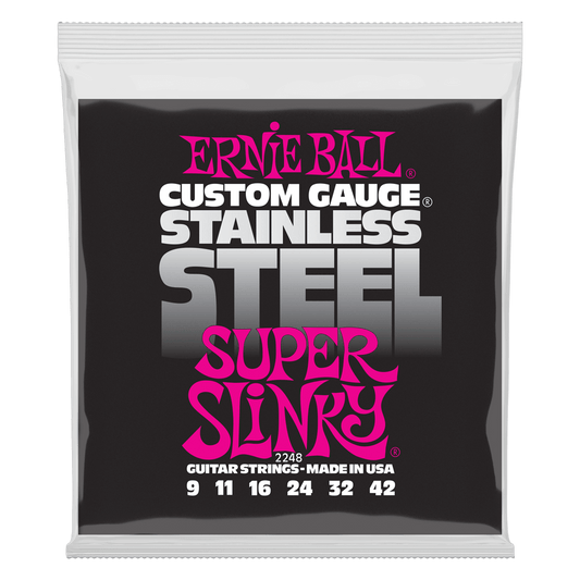 Cuerdas para guitarra eléctrica marca Ernie Ball, calibre 09-42