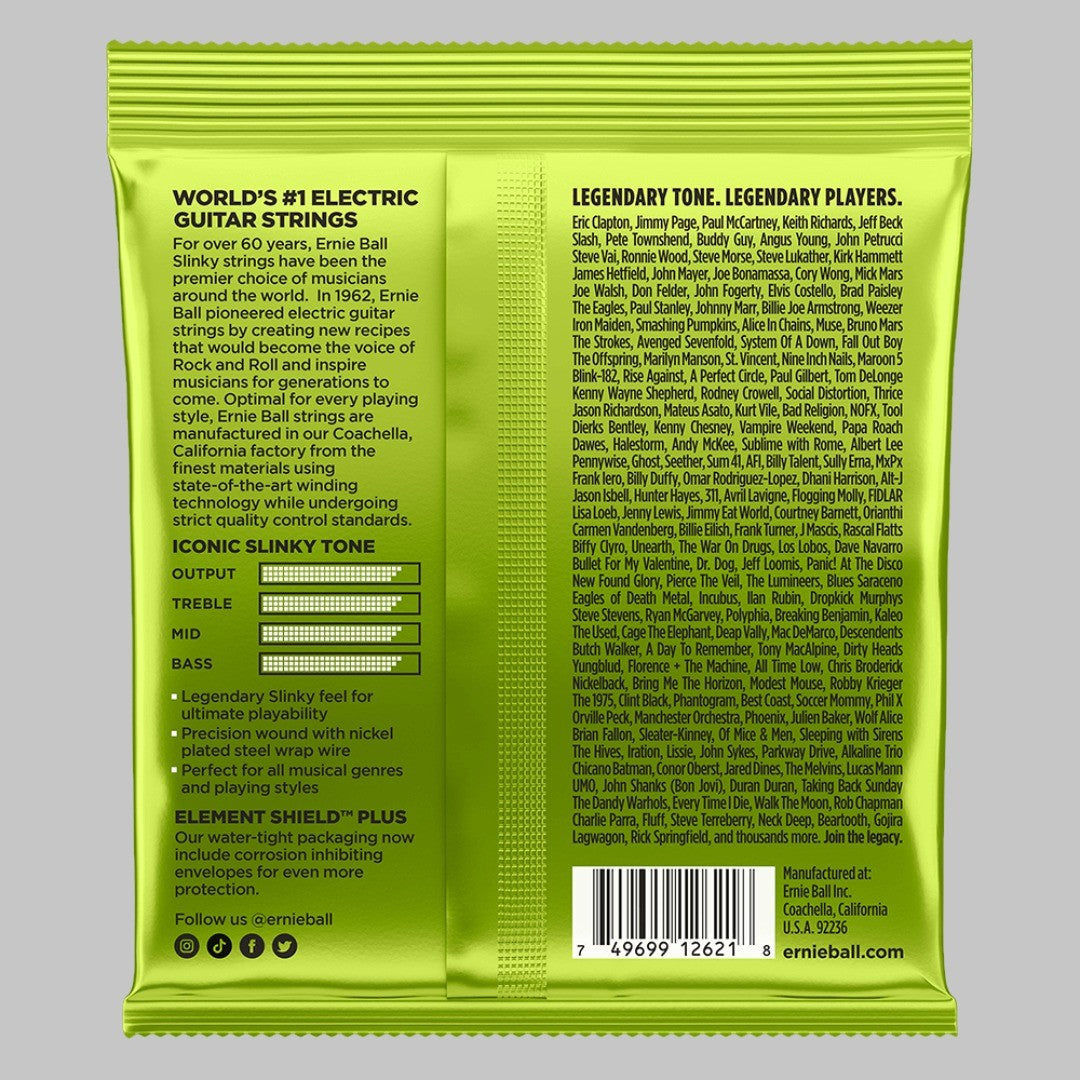 Cuerdas para guitarra eléctrica marca Ernie Ball, de 7 cuerdas, calibre 10-56