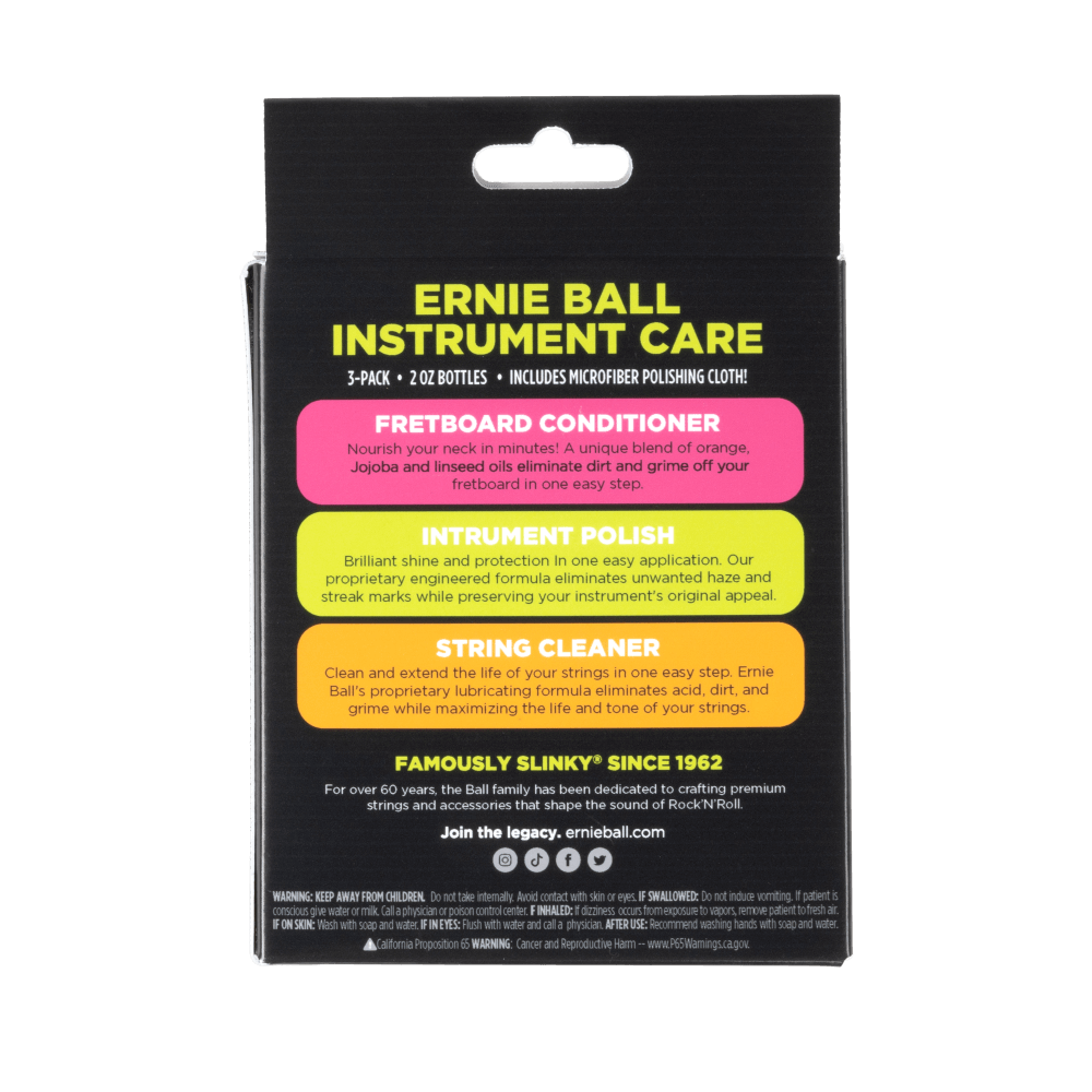 Limpiador y pulidor para instrumentos de cuerda marca Ernie Ball