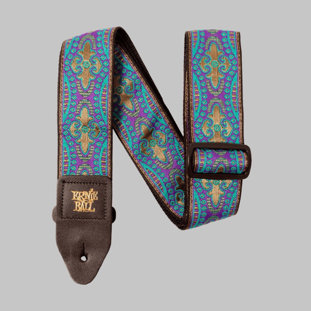 Cincho para guitarra, bajo y regionales marca Ernie Ball serie Jacquard, diseño Kashmir Moonrise