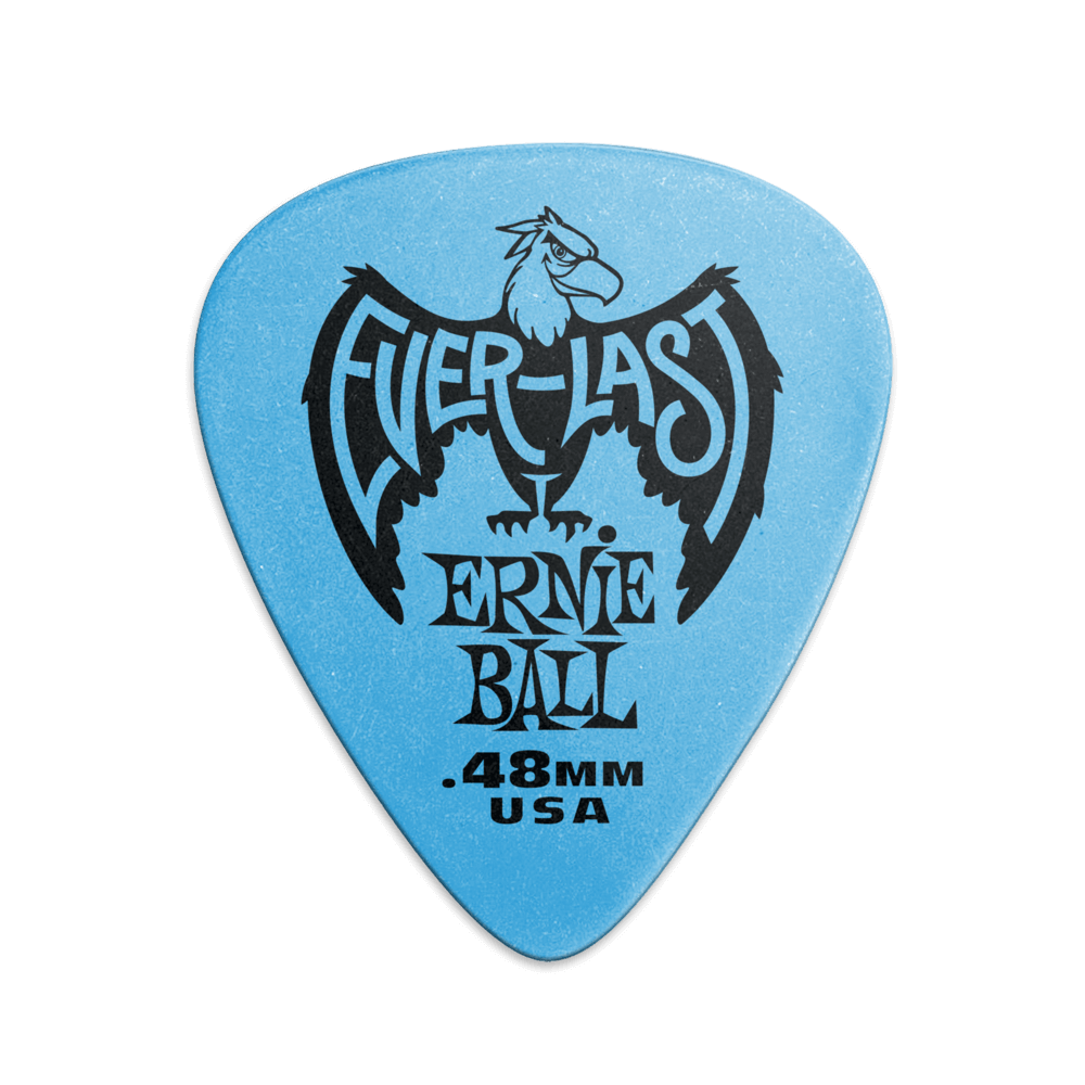 Púa para instrumentos de cuerda marca Ernie Ball serie Everlast, calibre 0.48 mm