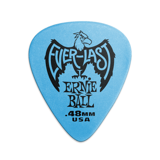 Púa para instrumentos de cuerda marca Ernie Ball serie Everlast, calibre 0.48 mm