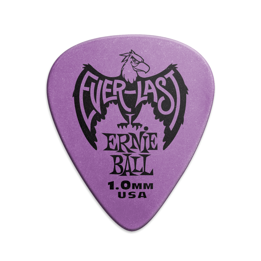 Púa para instrumentos de cuerda marca Ernie Ball serie Everlast, calibre 1.0 mm