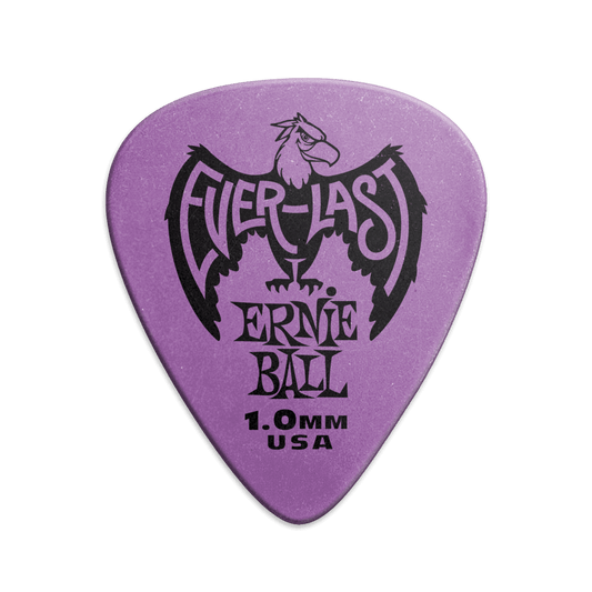 Púa para instrumentos de cuerda marca Ernie Ball serie Everlast, calibre 1.0 mm