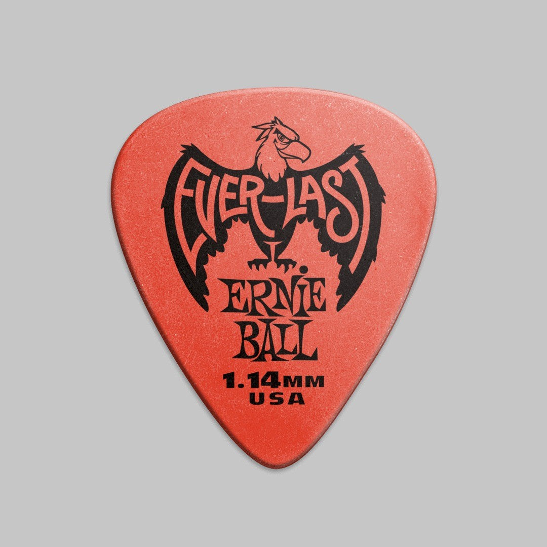 Púa marca Ernie Ball, material derlin, calibre 1.14 mm