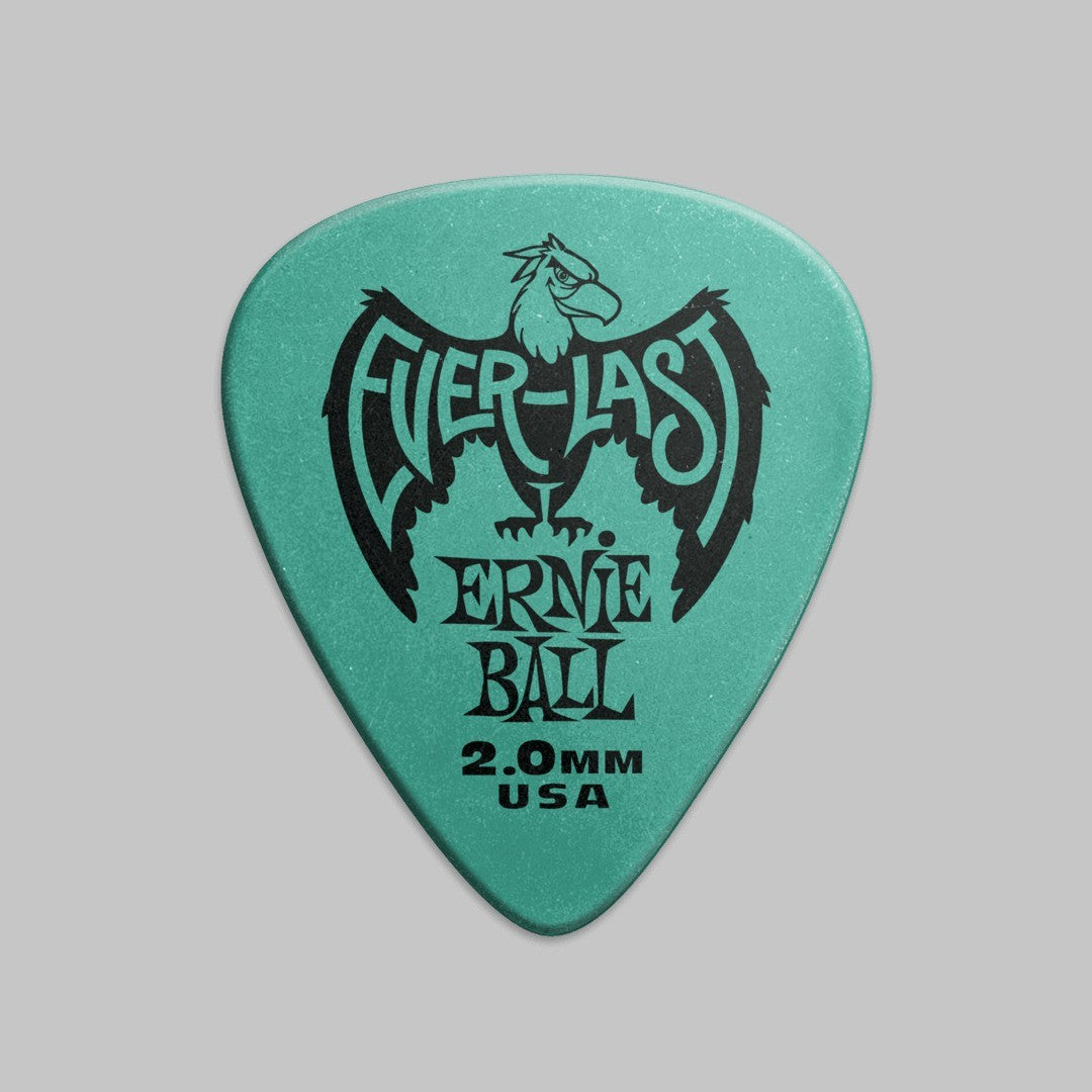 Púa marca Ernie Ball, material derlin, calibre 2.0 mm