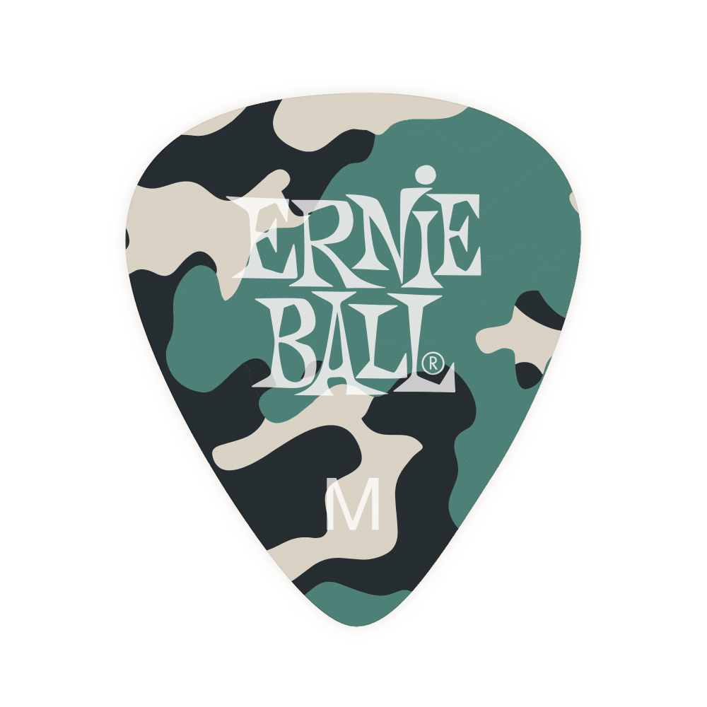 Púa para instrumentos de cuerda marca Ernie Ball serie Camo Picks, calibre 0.72 mm