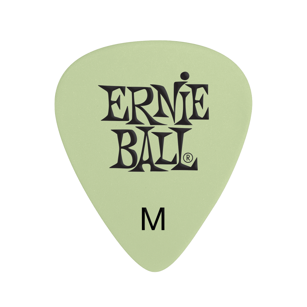 Púa para instrumentos de cuerda marca Ernie Ball serie Super Glow, calibre 0.72 mm