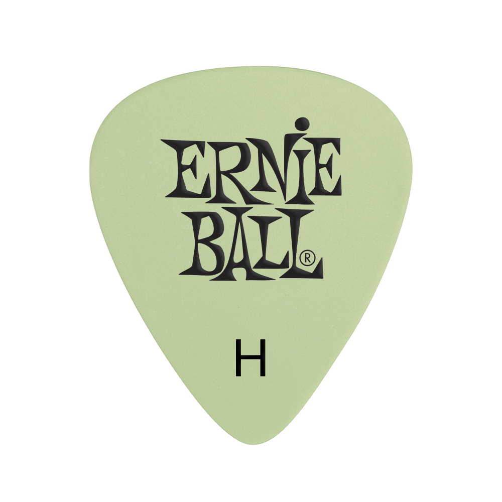 Púa para instrumentos de cuerda marca Ernie Ball serie Super Glow, calibre 0.94 mm