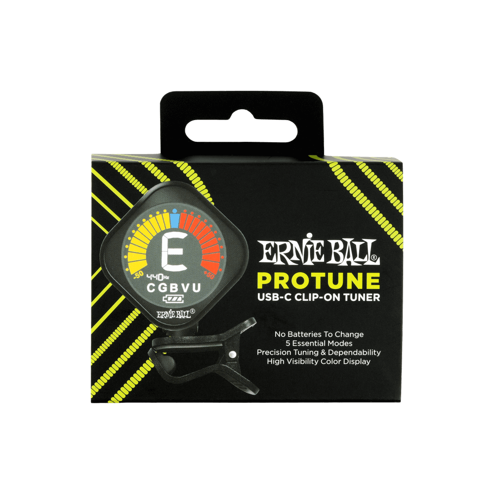 Afinador de clip para instrumentos de cuerda marca Ernie Ball