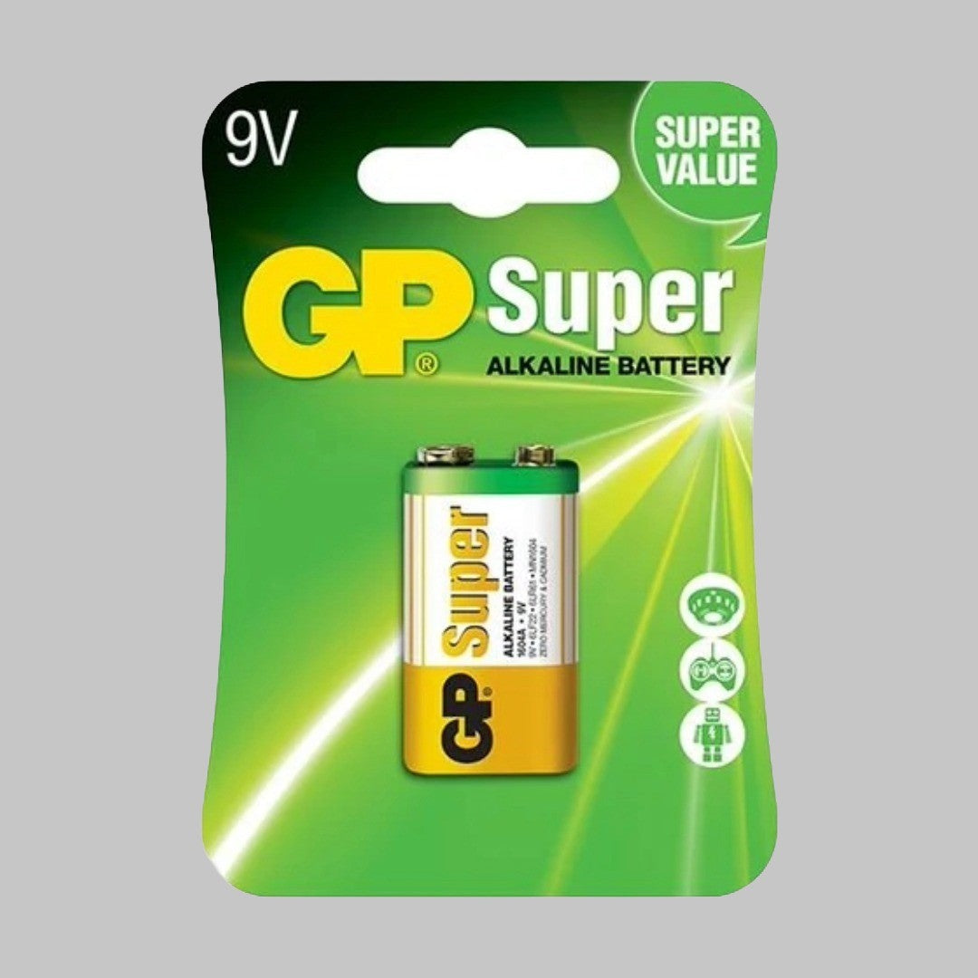 Batería alcalina de 9 voltios marca GP