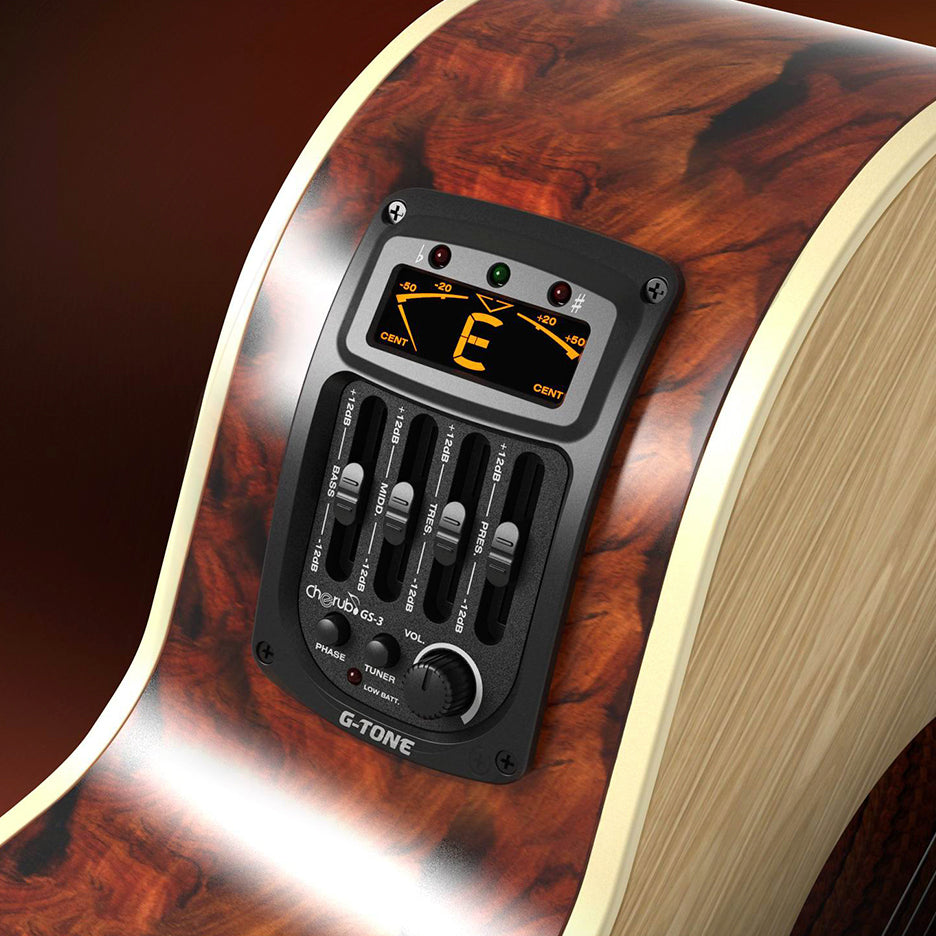 Micrófono preamplificador activo de 4 bandas para guitarra marca Cherub