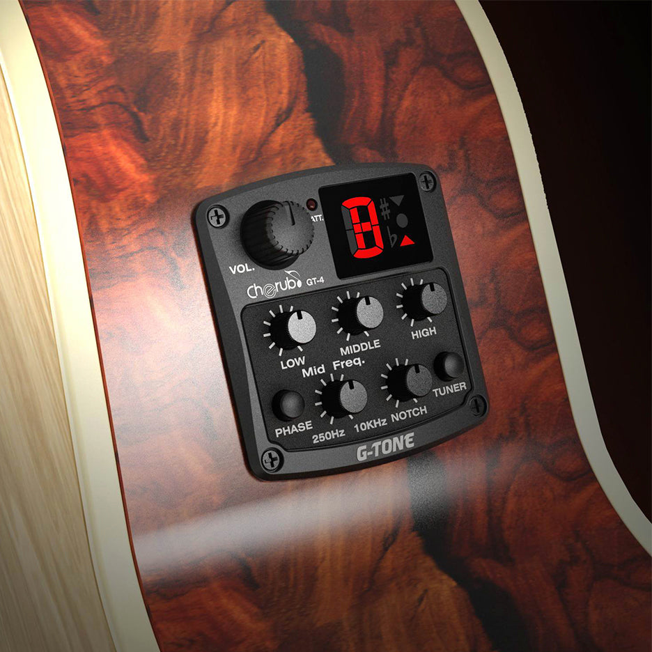 Micrófono preamplificador activo de 3 bandas para guitarra marca Cherub