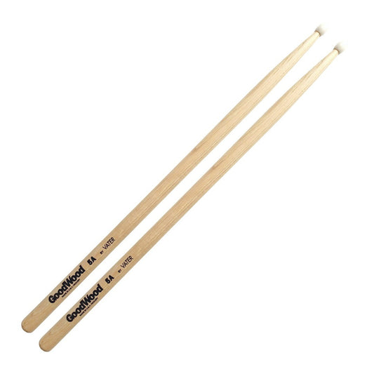 Baquetas para batería 5A marca Vater, madera hickory, punta de nylon