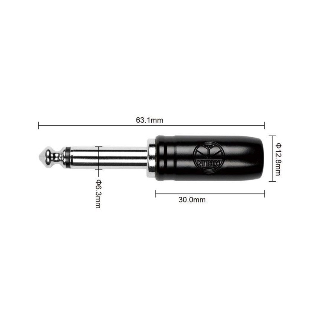 Cable para instrumento de 1/4 a 1/4, calibre 24, largo 10 mt, marca Kirlin
