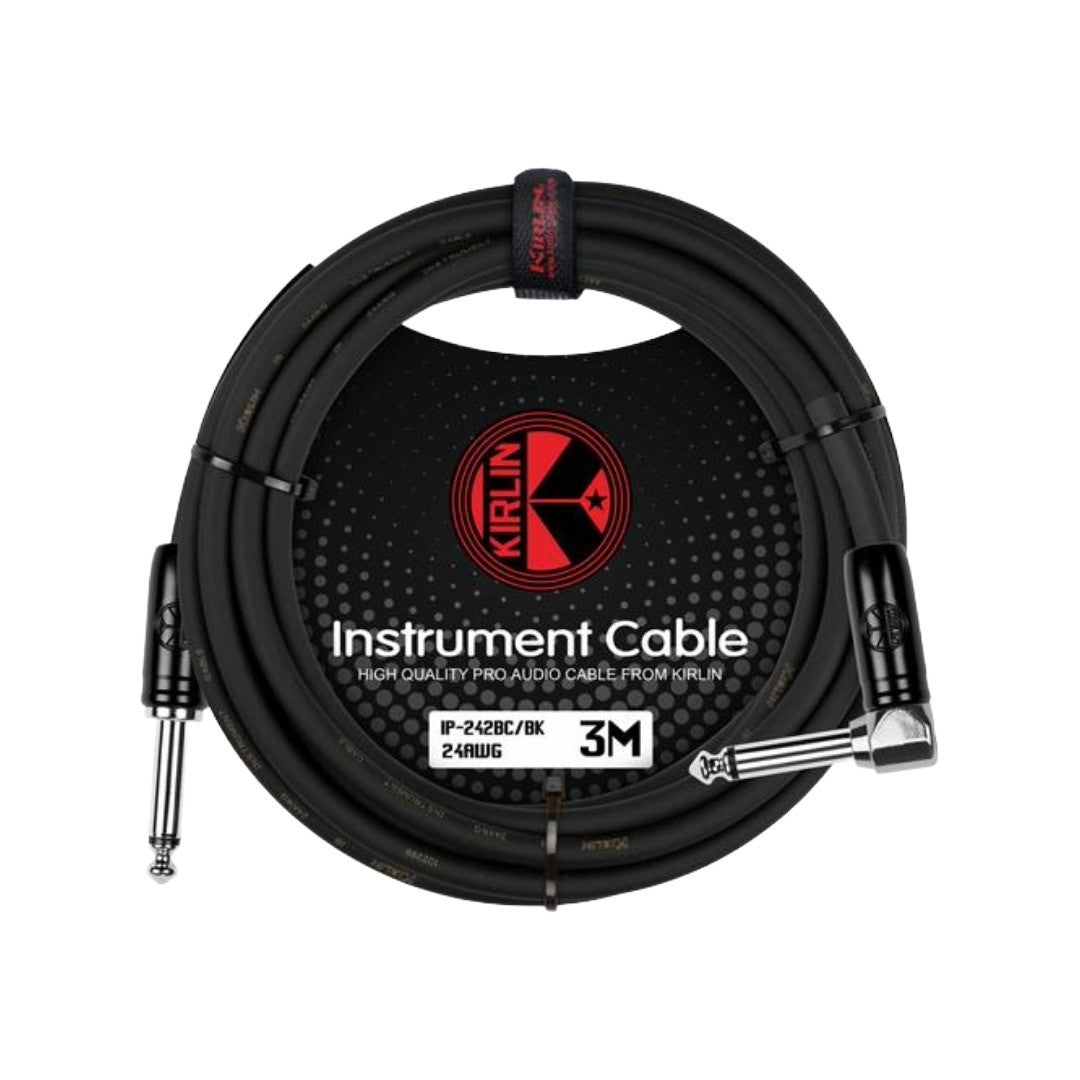 Cable para instrumento de 1/4 a 1/4, calibre 24, largo 3 mt, marca Kirlin