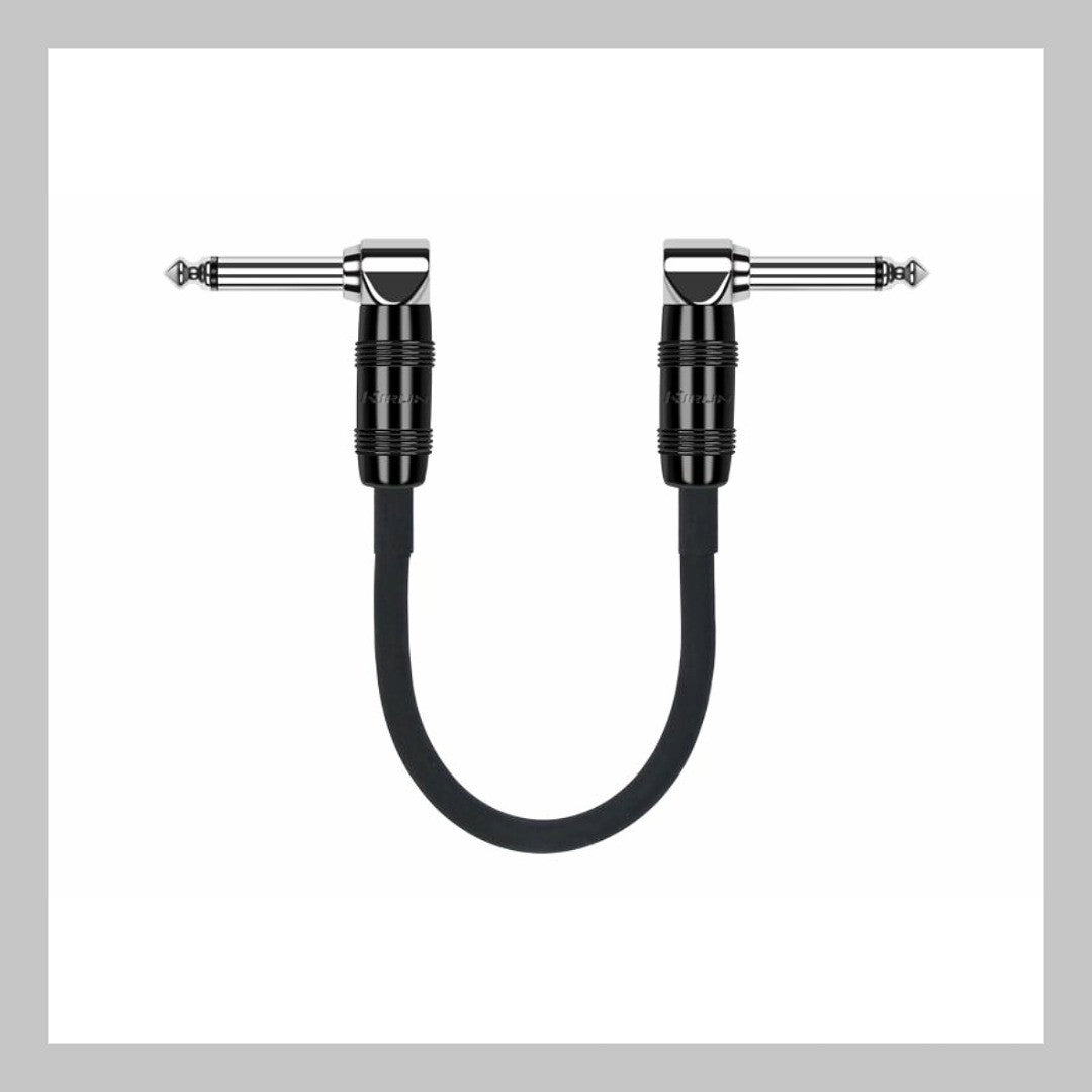 Cable 1/4 a 1/4, mono, calibre 20, largo 15 cm, marca Kirlin