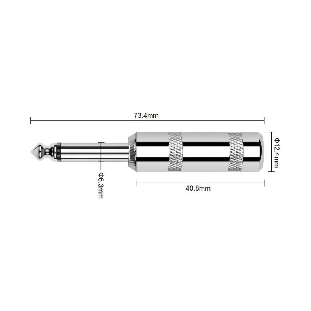 Cable para instrumento de 1/4 a 1/4, calibre 24, largo 3 mt, marca Kirlin