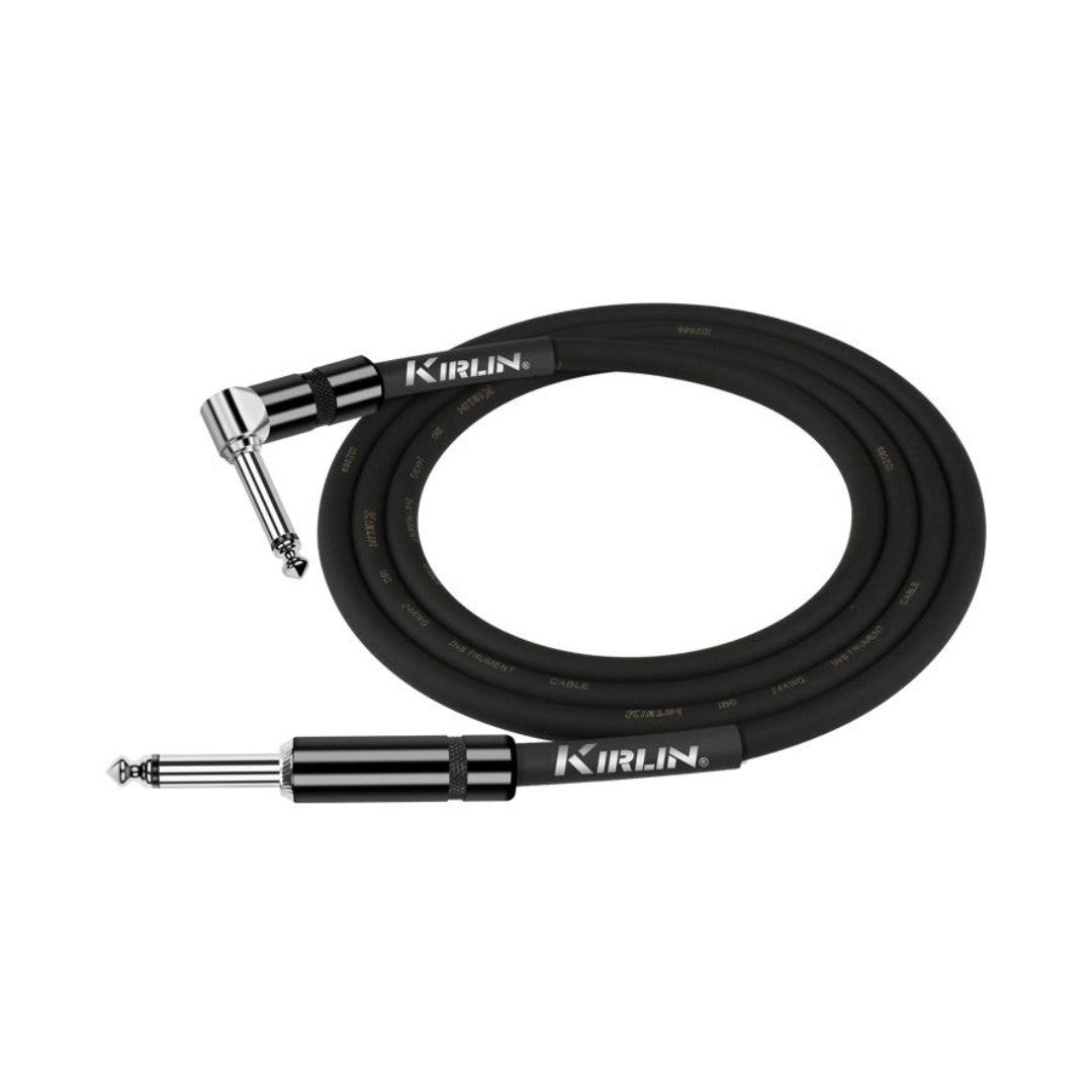 Cable para instrumento de 1/4 a 1/4, calibre 24, largo 3 mt, marca Kirlin