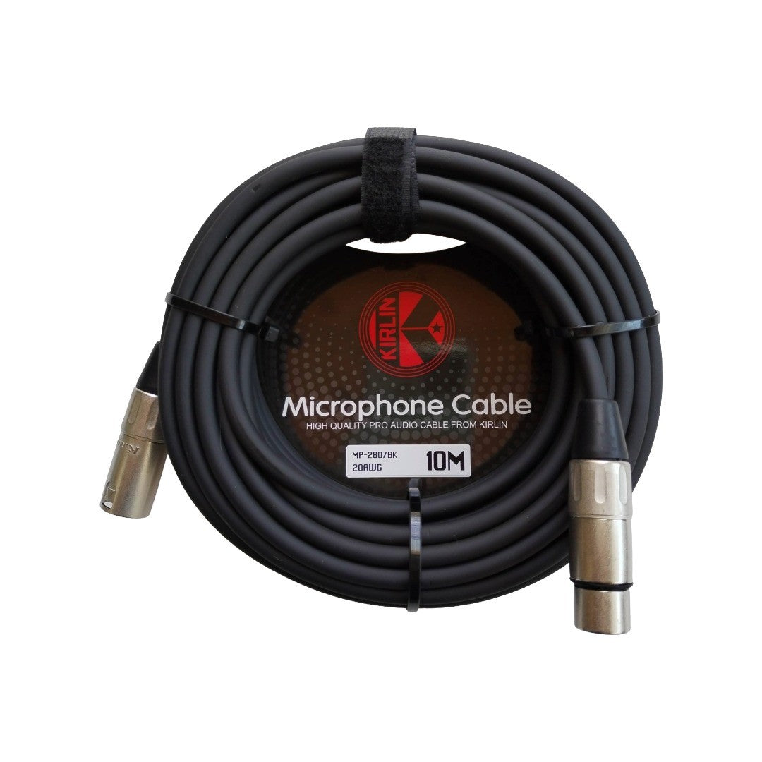Cable para micrófono de XLR m a XLR h, calibre 20, largo 10 mt, marca Kirlin