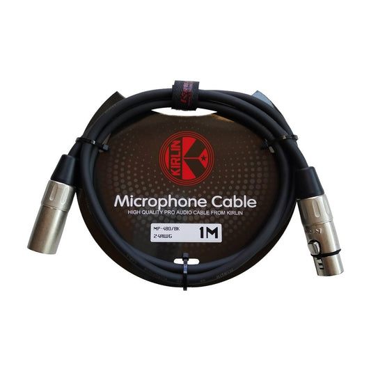 Cable para micrófono de XLR m a XLR h, calibre 24, largo 1 mt, marca Kirlin
