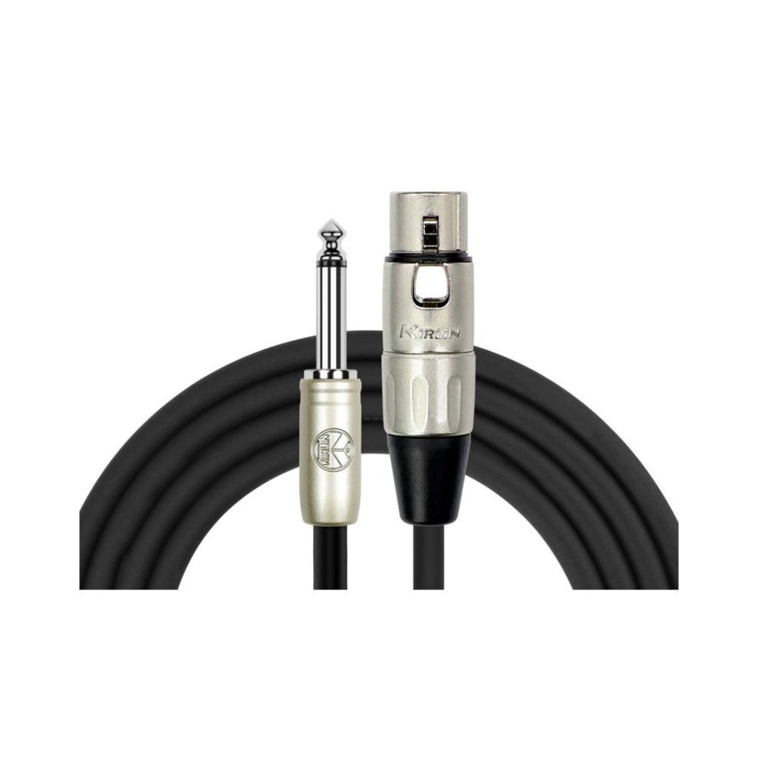 Cable para señal de XLR h a 1/4, calibre 24, largo 3 mt, marca Kirlin