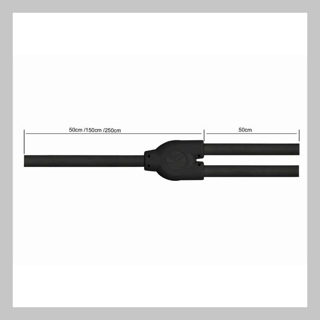 Cable 3.5 mm TRS a 2 de 1/4 mono, calibre 24, largo 3 mt, marca Kirlin