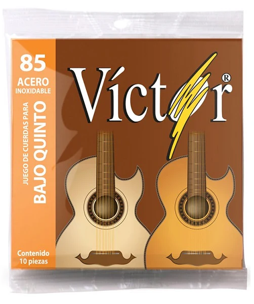 Cuerdas para bajo quinto marca Victor, calibre 23-78