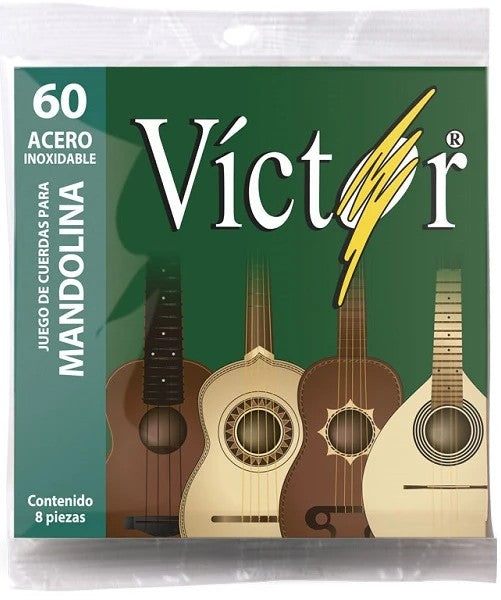 Cuerdas para mandolina marca Victor, calibre 10-34