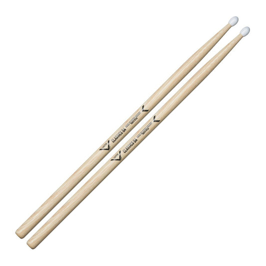Baquetas para batería 5A marca Vater, madera hickory, punta de nylon