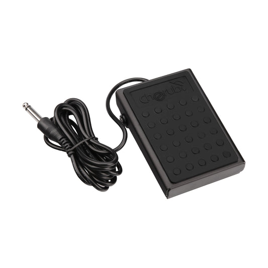 Pedal de sostenido tipo pulsador para teclado electrónico marca Cherub
