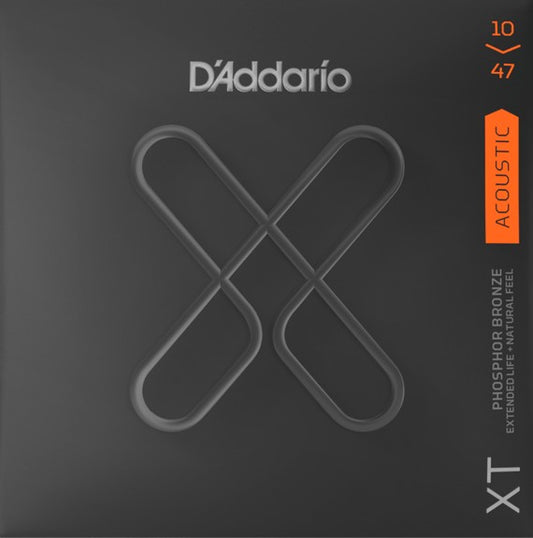 Cuerdas para guitarra acústica marca Daddario, calibre 10-47