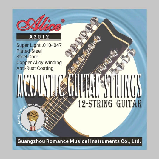 Cuerdas para guitarra docerola marca Alice, calibre 10-50