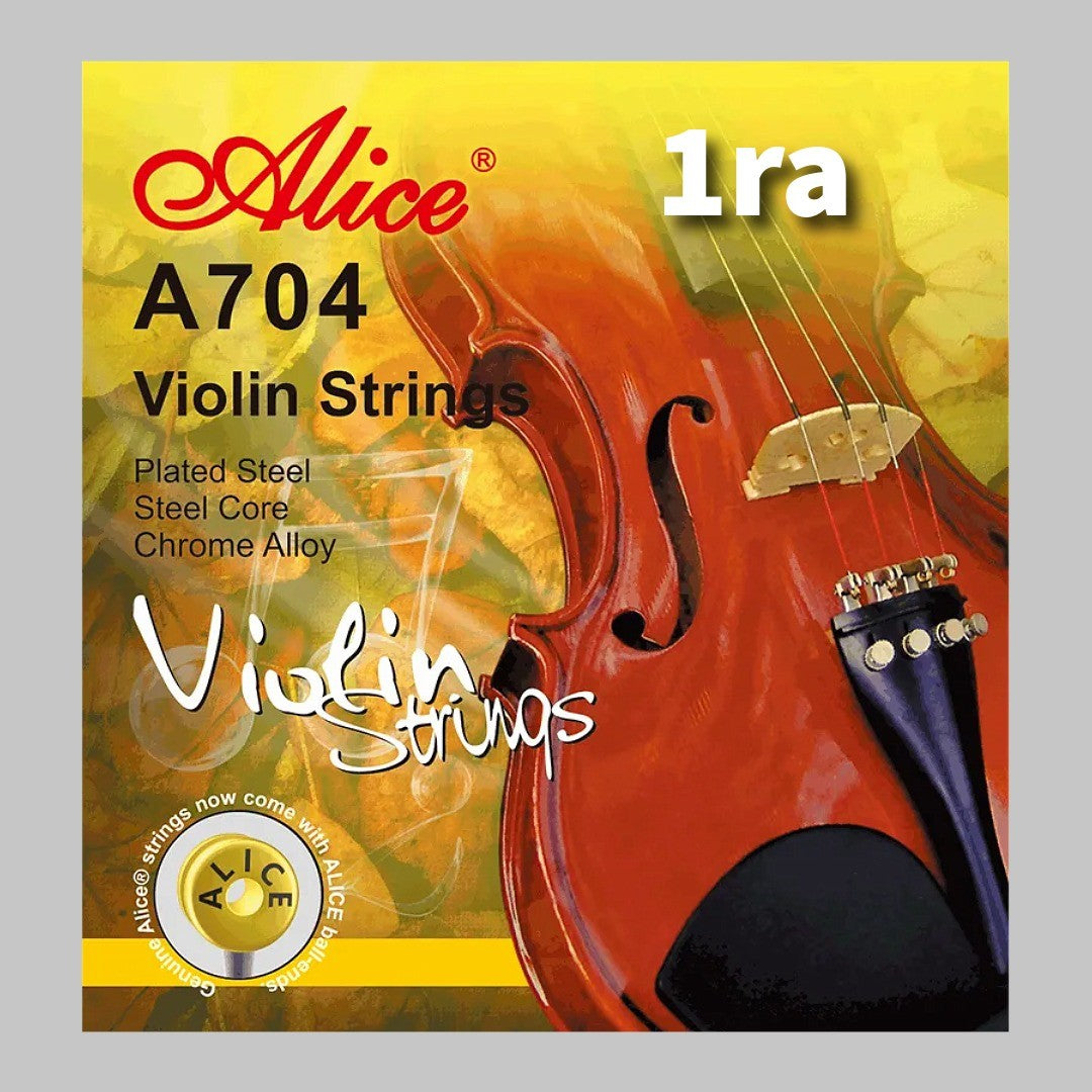 Cuerda suelta 1ra para violín marca Alice, cuerda de acero