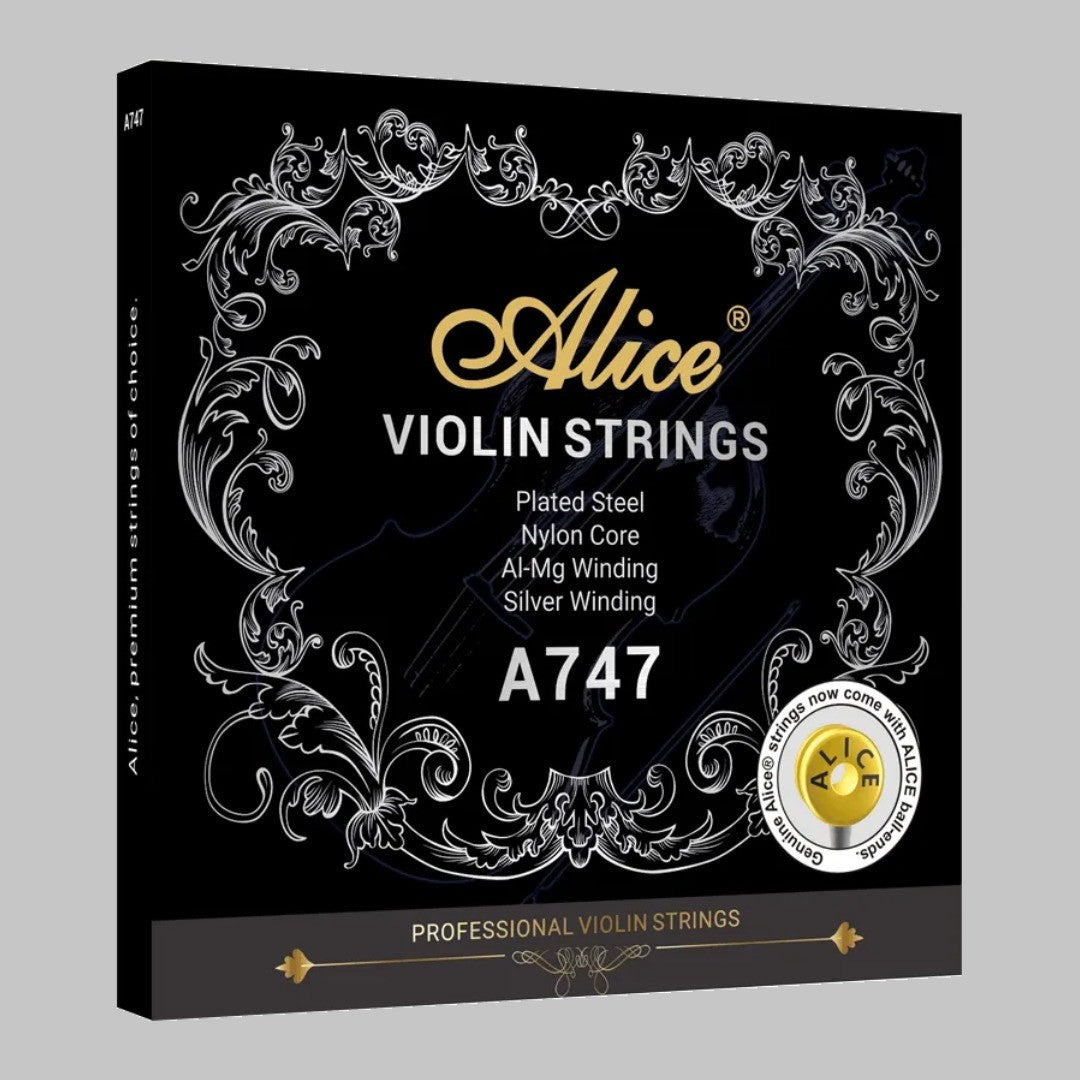 Cuerdas para violín marca Alice, cuerda de nylon