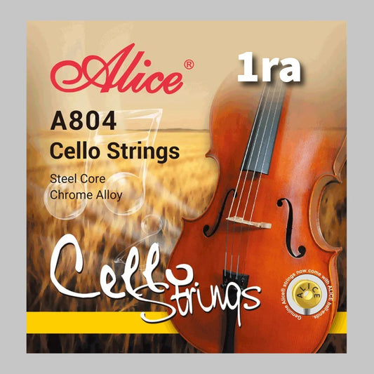 Cuerda suelta 1ra para violonchelo marca Alice, cuerda de acero