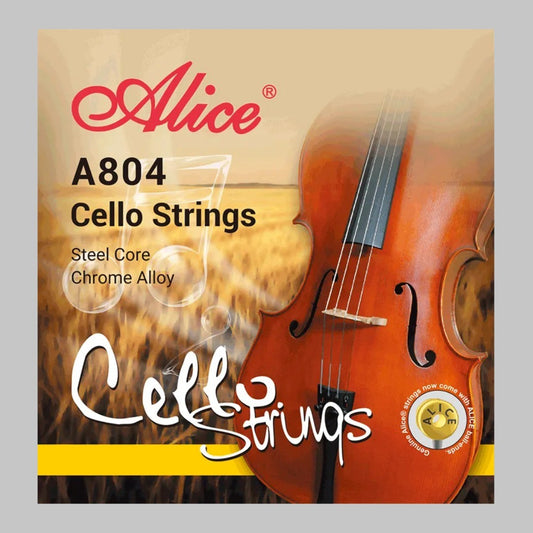 Cuerdas para violonchelo marca Alice, cuerda de acero