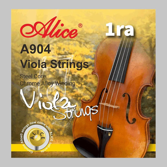 Cuerda suelta 1ra para viola marca Alice, cuerda de acero